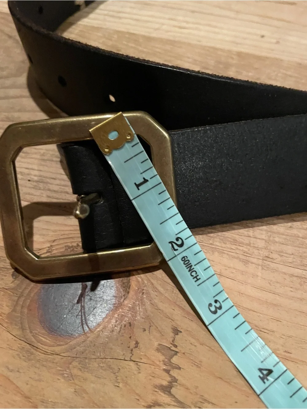 Lucky Brand Leathef VTG Black Brown Contrast Stitch Belt Rare EUC L XL